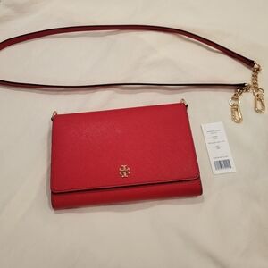 Tory Burch Red Chain Wallet